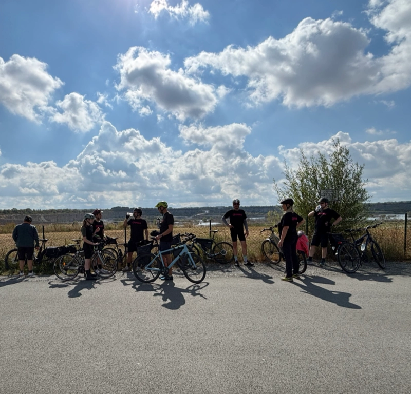 epunks-Gruppenbild auf der Radtour 2025